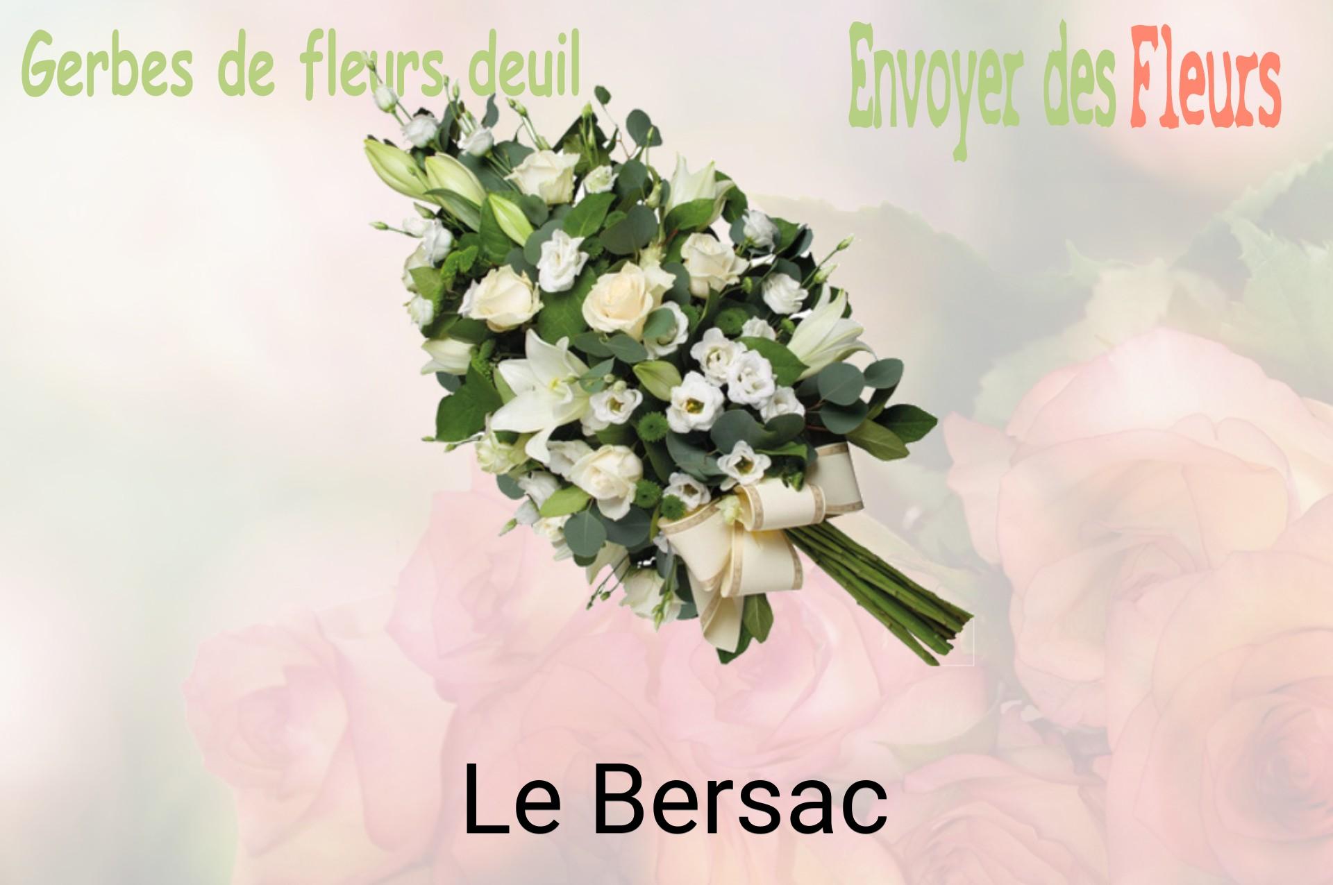 Gerbe de fleurs de deuil livrée à Le Bersac